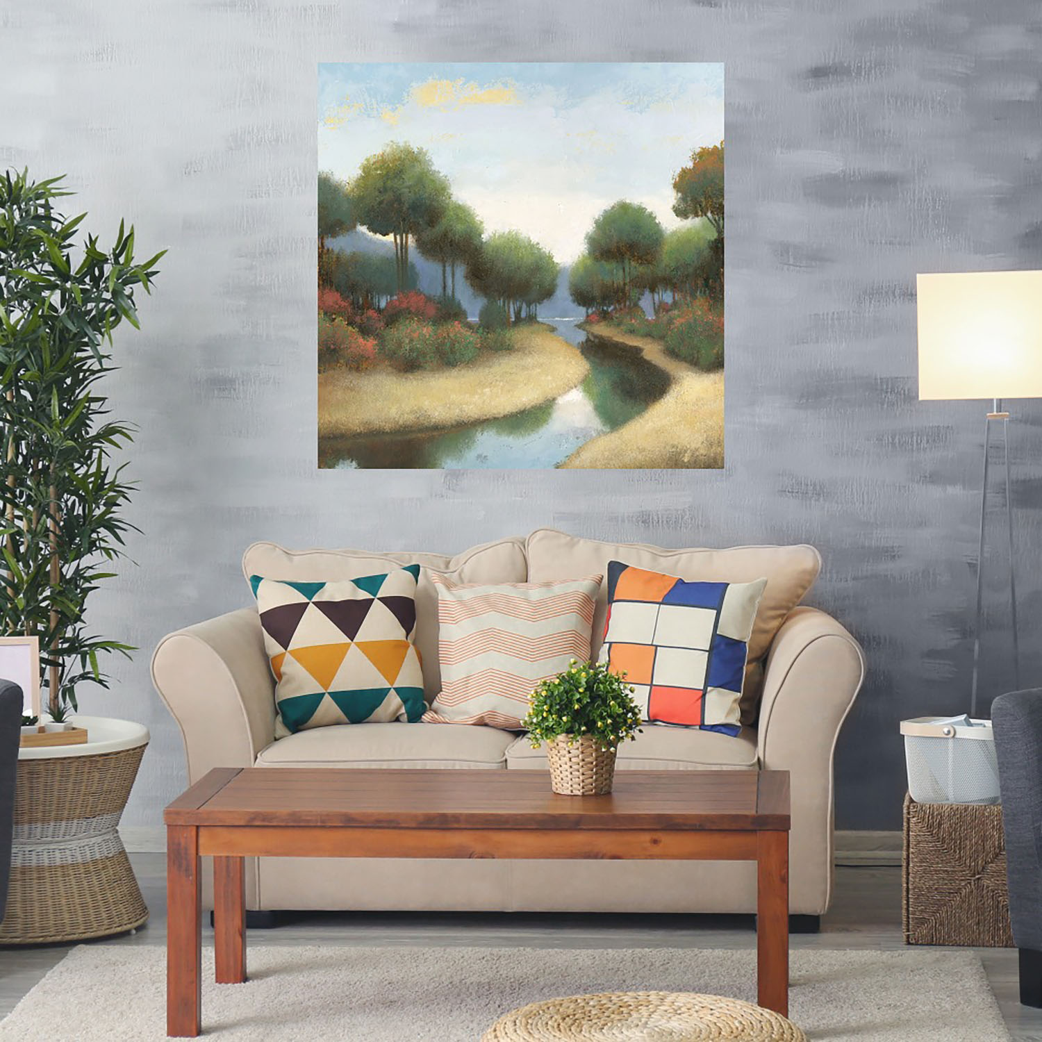Foto 2 | Cuadro Decorativo - Por Los Canales I - James Wiens  - Arte Paisaje - Impresión En Lienzo - Fine Art Tj