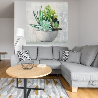 Foto 4 | Cuadro Decorativo - Suculenta Ii - Julia Purinton - Fine Art Tj - Arte Floral - Impresión En Lienzo