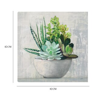 Foto 6 | Cuadro Decorativo - Suculenta Ii - Julia Purinton - Fine Art Tj - Arte Floral - Impresión En Lienzo