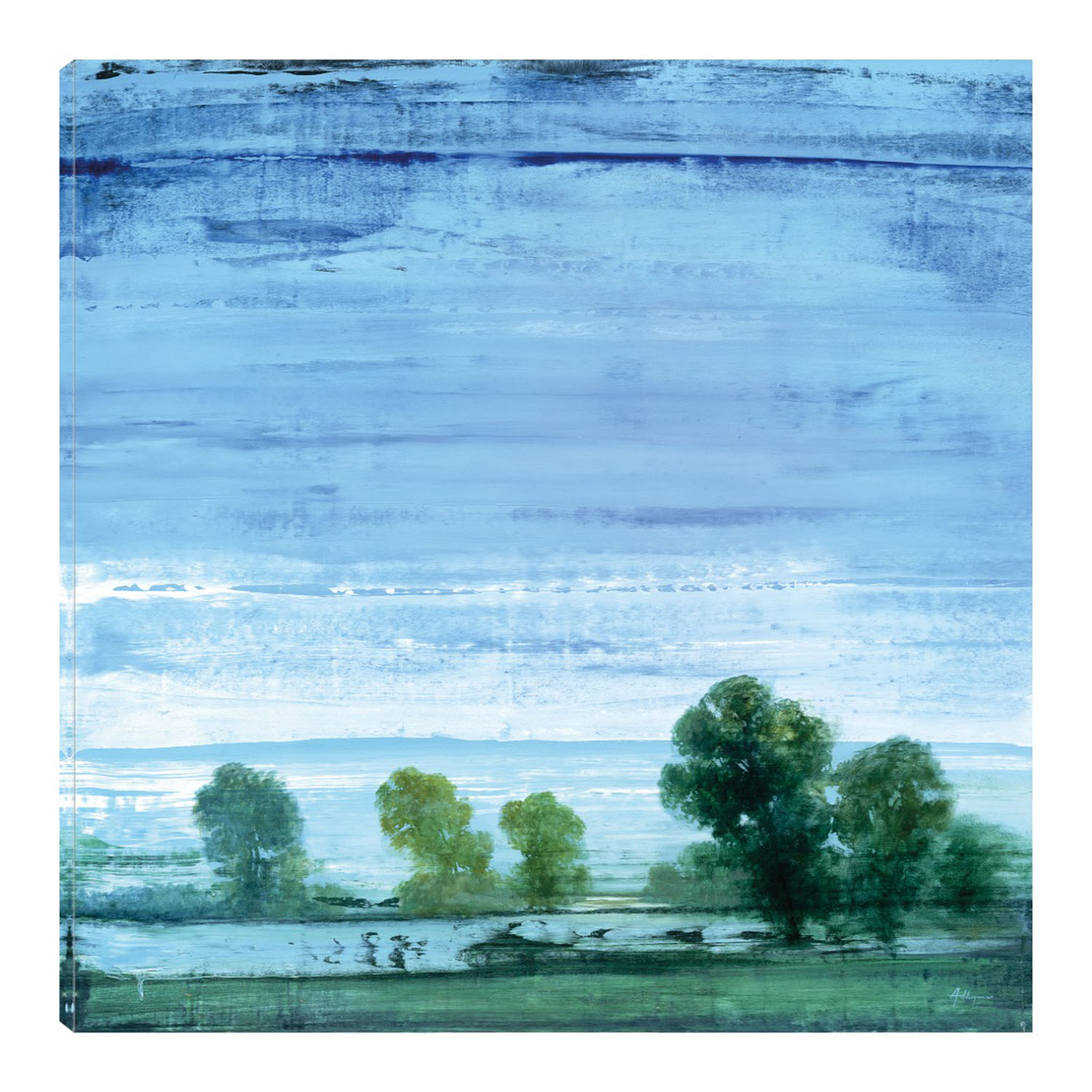 Foto 1 | Cuadro Decorativo - Prado Azul Ii - Simon Addyman  - Arte Paisaje - Impresión En Lienzo - Fine Art Tj