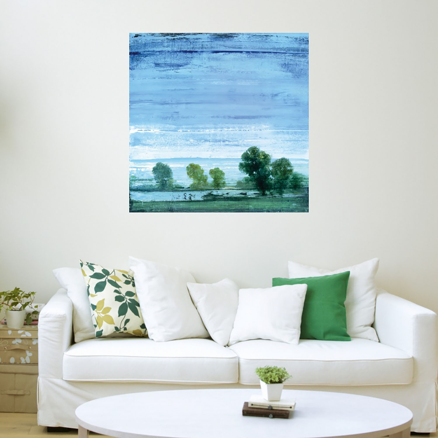 Foto 4 pulgar | Cuadro Decorativo - Prado Azul Ii - Simon Addyman  - Arte Paisaje - Impresión En Lienzo - Fine Art Tj