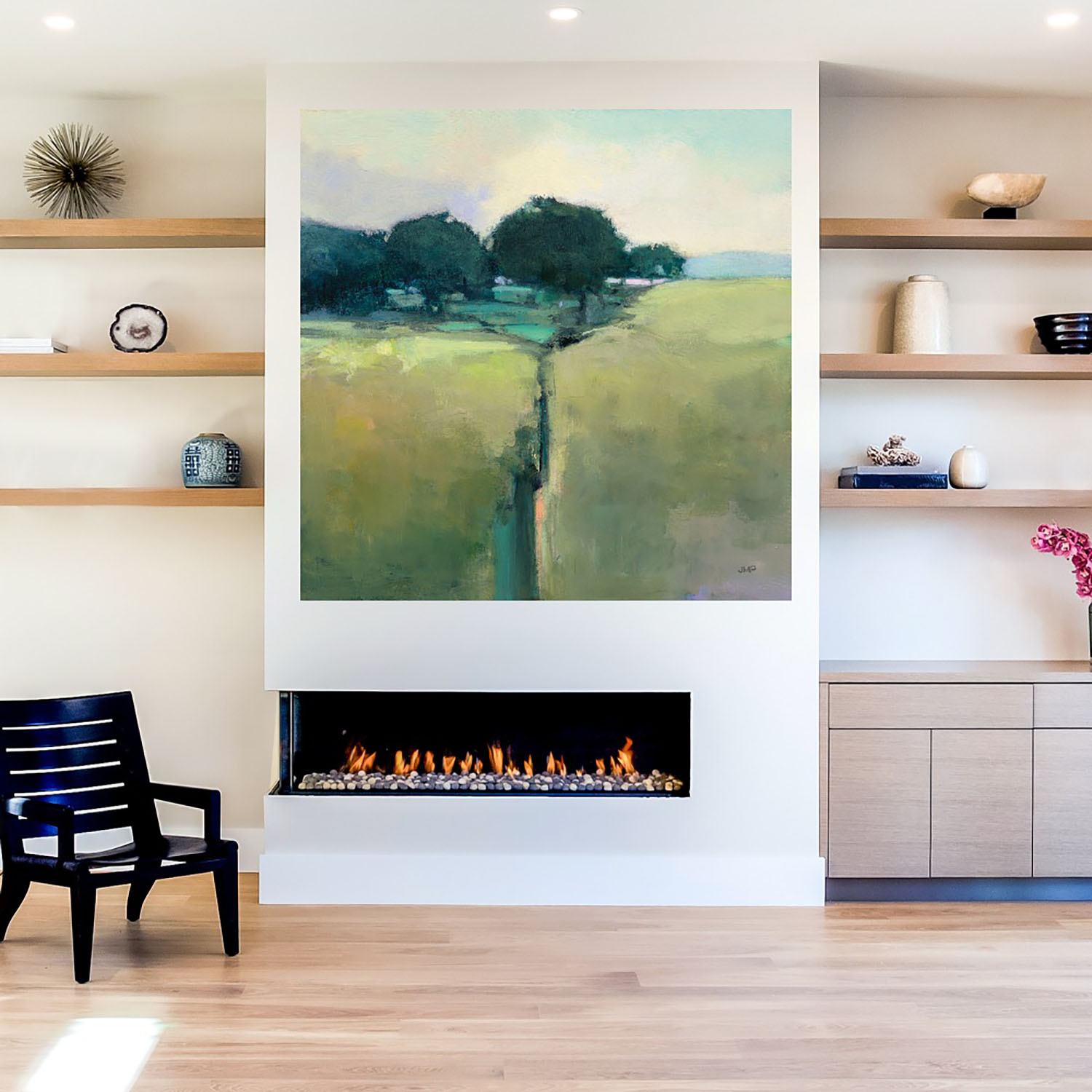 Foto 5 | Cuadro Decorativo - Prado Azul Ii - Simon Addyman  - Arte Paisaje - Impresión En Lienzo - Fine Art Tj