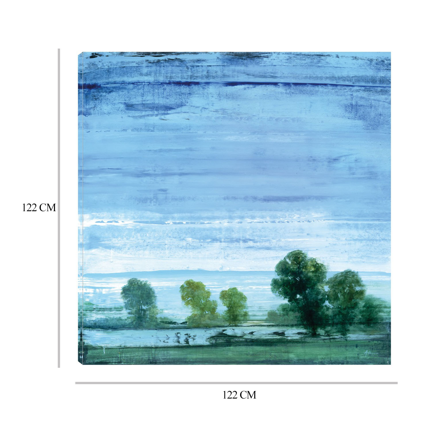 Foto 6 | Cuadro Decorativo - Prado Azul Ii - Simon Addyman  - Arte Paisaje - Impresión En Lienzo - Fine Art Tj