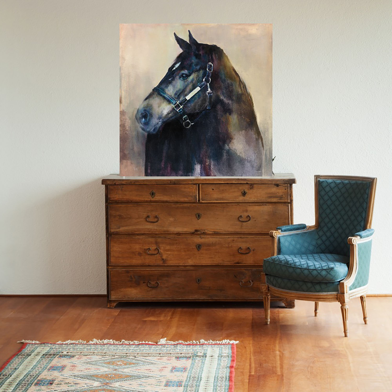 Foto 2 | Cuadro Decorativo - Ritzy - Marilyn Hageman  - Arte Animales - Impresión En Lienzo - Fine Art Tj