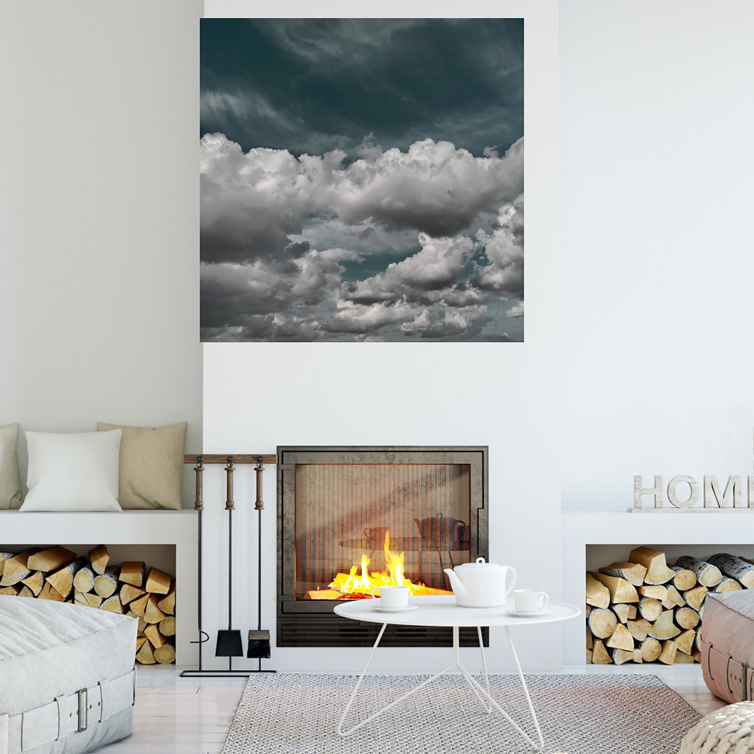 Foto 4 | Cuadro Decorativo - Nubes III - Fine Art Tj - André Eichman - Arte Paisaje - Impresión en Lienzo