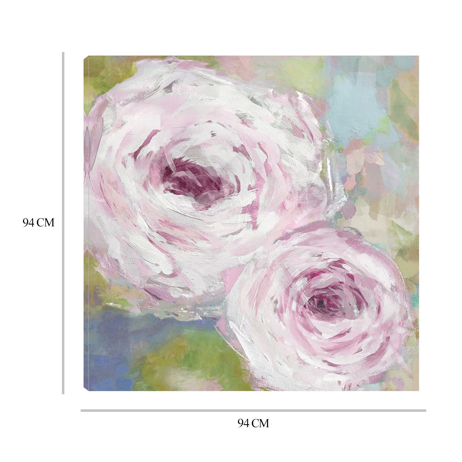 Foto 7 pulgar | Cuadro Decorativo Fine Art TJ 'Neblina Floral' de Tania Bello 94 x 94 cm