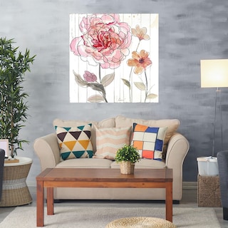 Foto 2 | Cuadro Decorativo Fine Art Tj Rojo en Acuarela I Heather Hayes Arte Floral Impresión en Lienzo