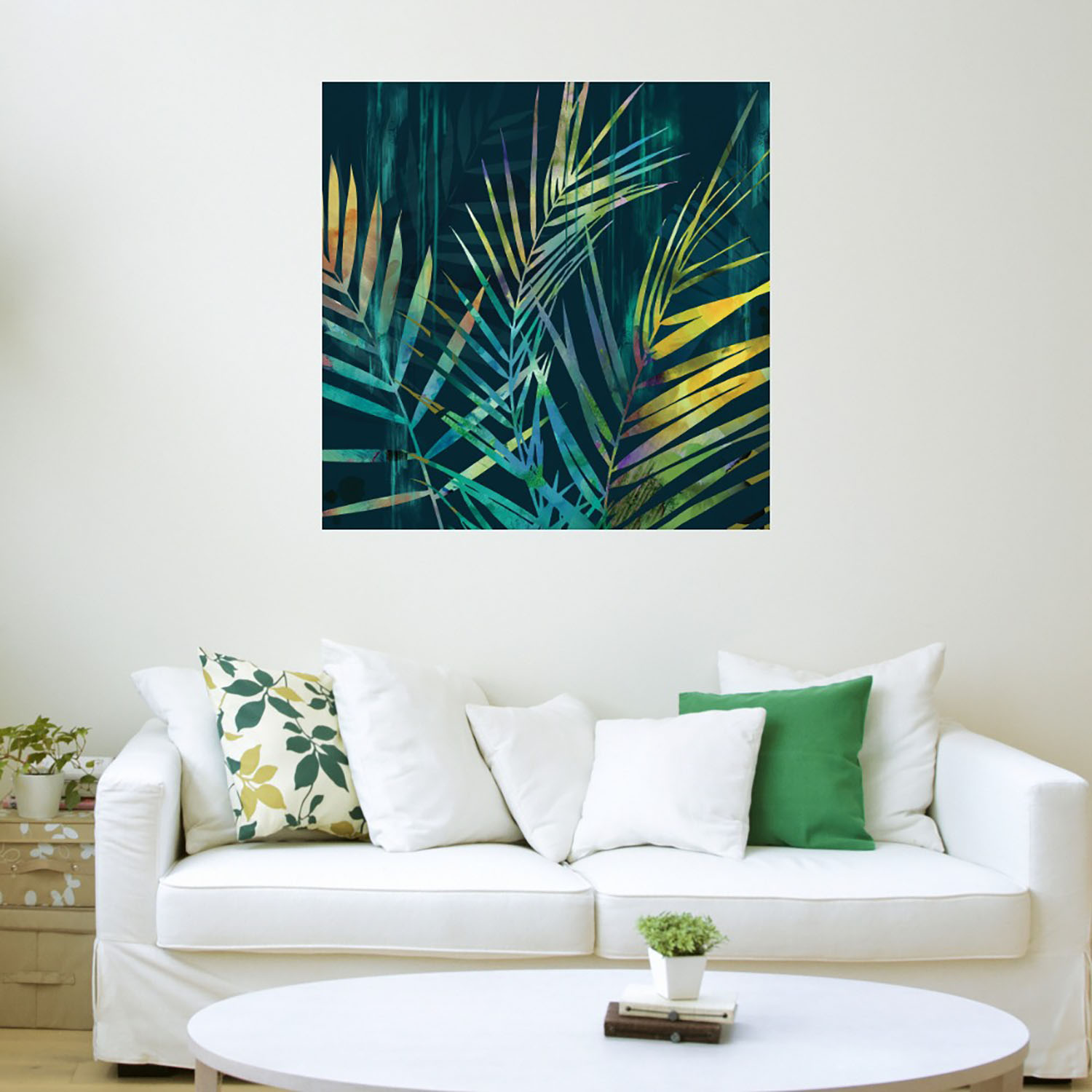 Foto 4 pulgar | Cuadro Decorativo Fine Art Tj Palmas Verdeazuladas II Heather Hayes Arte Costa Impresión en Lienzo