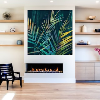 Foto 5 | Cuadro Decorativo Fine Art Tj Palmas Verdeazuladas II Heather Hayes Arte Costa Impresión en Lienzo