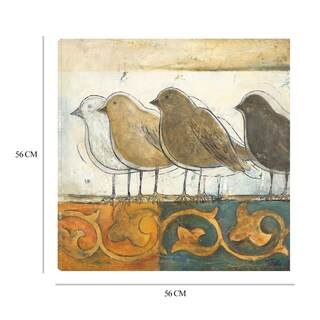Foto 6 | Cuadro Decorativo - Pájaros En El Damasco I - Patricia Pinto - Arte Animales - Impresión En Lienzo - Fine Art Tj