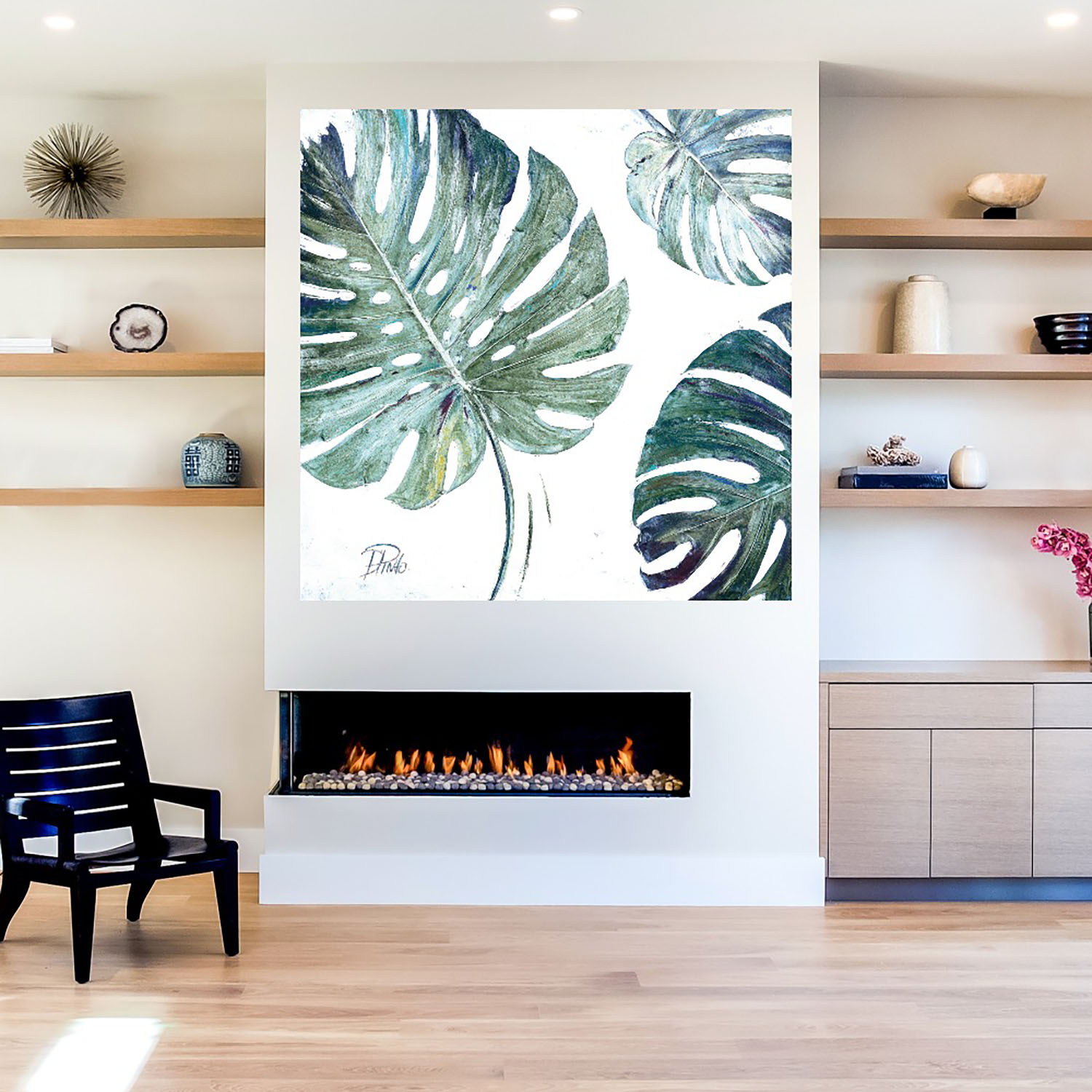 Foto 5 | Cuadro Decorativo Fine Art TJ 'Orgánico con Azules II' de Patricia Pinto 94 x 94 cm