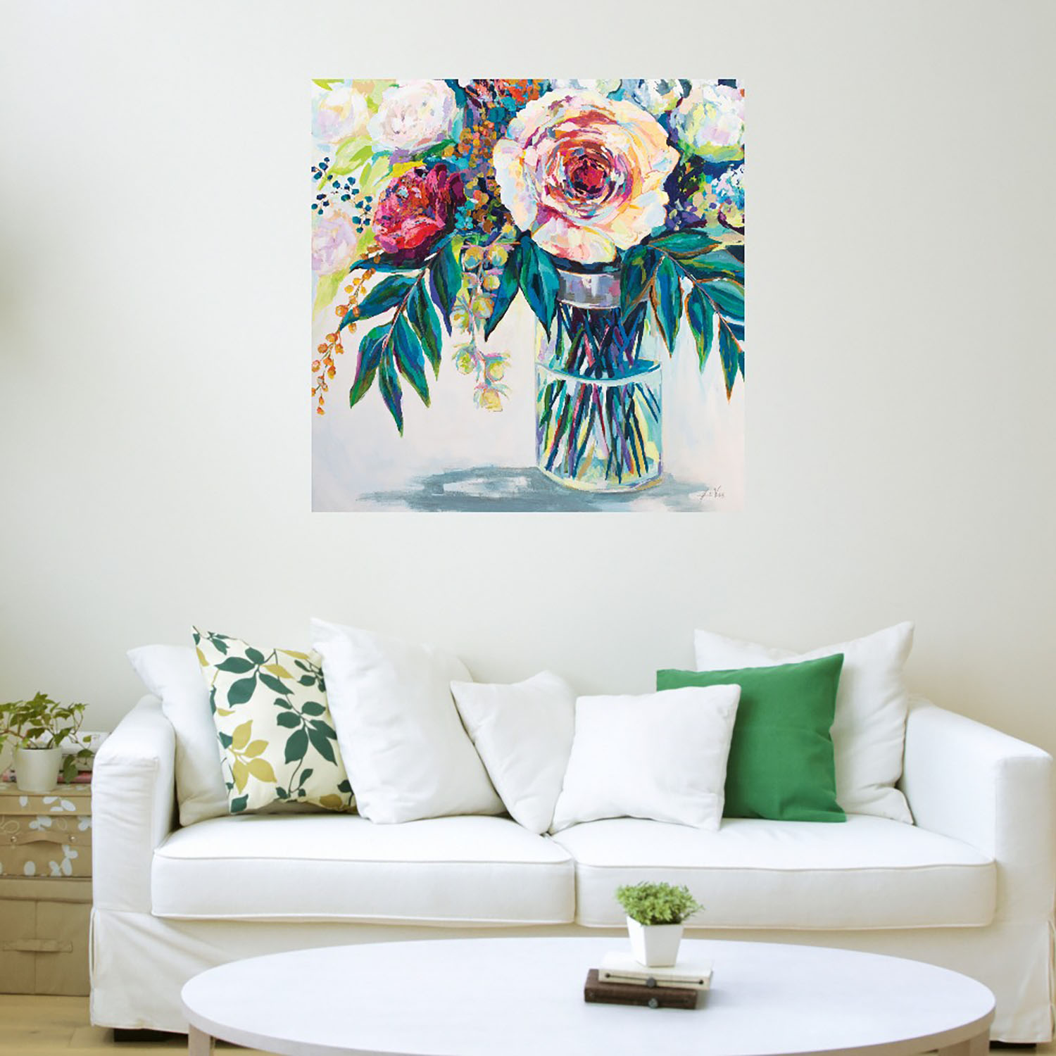 Foto 4 pulgar | Cuadro Decorativo Fine Art Tj Seductor Jeanette Vertentes Arte Floral Impresión en Lienzo