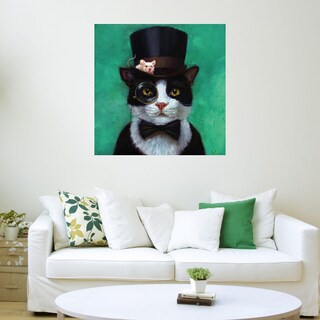 Foto 3 | Cuadro Decorativo - Smoking - Lucia Heffernan - Arte Animales - Impresión En Lienzo - Fine Art Tj