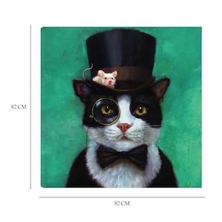 Foto 6 | Cuadro Decorativo - Smoking - Lucia Heffernan - Arte Animales - Impresión En Lienzo - Fine Art Tj