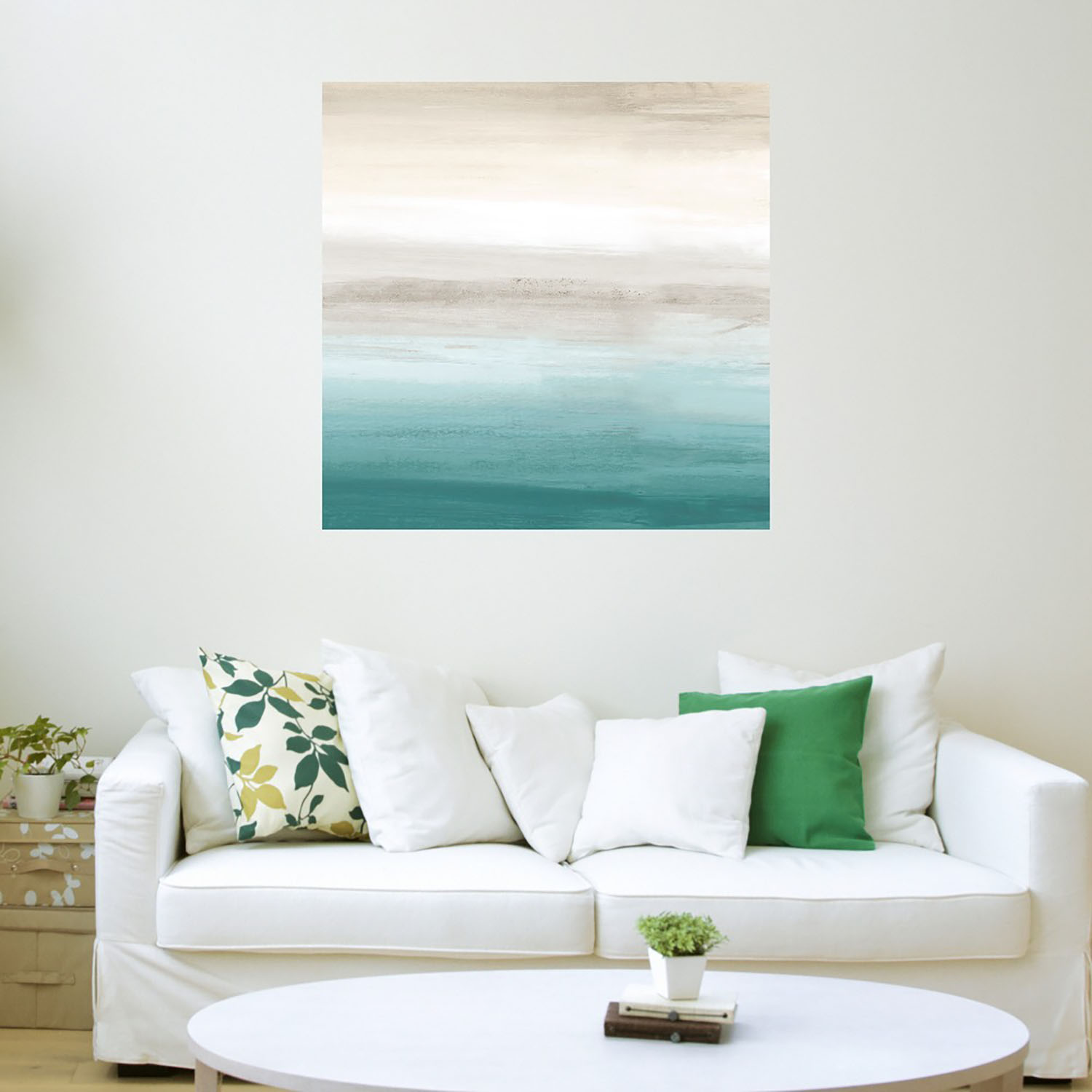 Foto 4 pulgar | Cuadro Decorativo Fine Art TJ 'Paisaje Turquesa III' de Willowbrook Fine Art 56 x 56 cm
