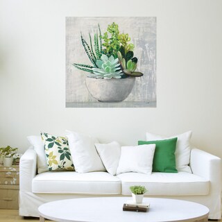 Foto 3 | Cuadro Decorativo - Suculenta Ii - Julia Purinton - Fine Art Tj - Arte Floral - Impresión En Lienzo