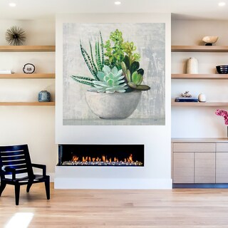 Foto 5 | Cuadro Decorativo - Suculenta Ii - Julia Purinton - Fine Art Tj - Arte Floral - Impresión En Lienzo