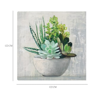 Foto 6 | Cuadro Decorativo - Suculenta Ii - Julia Purinton - Fine Art Tj - Arte Floral - Impresión En Lienzo