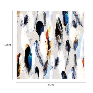 Foto 6 | Cuadro Decorativo Fine Art Tj Paleta de Plumas Belle Maison Arte Abstracto Impresión en Lienzo