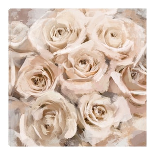 Foto 1 | Cuadro Decorativo - Rosas De Papel Coral - Studio Arts - Arte Floral - Impresión En Lienzo - Fine Art Tj