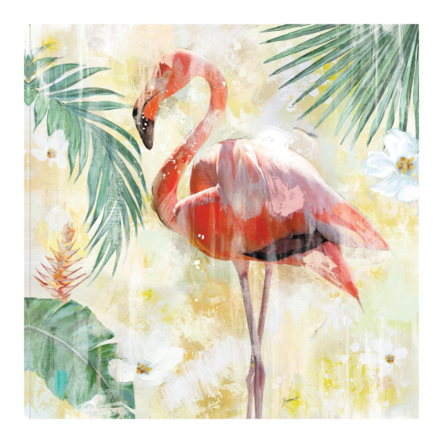 Cuadro Decorativo - Postura Tropical Ii - Heather Hayes  - Arte Animales - Impresión En Lienzo - Fine Art Tj