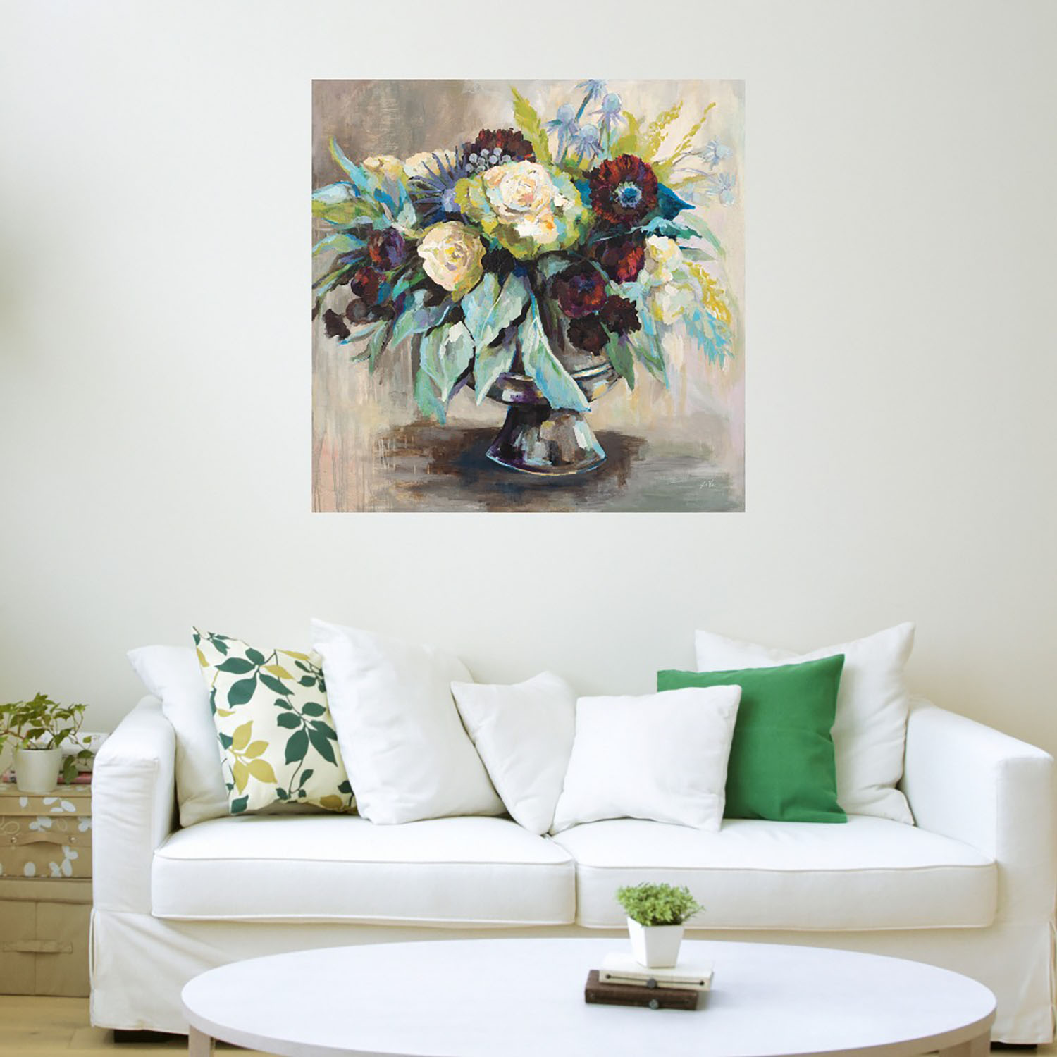 Foto 3 | Cuadro Decorativo Fine Art Tj Serenidad Jeanette Vertentes Arte Floral Impresión en Lienzo