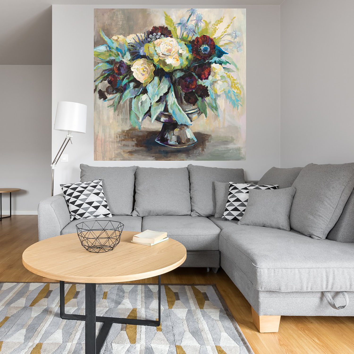 Foto 4 | Cuadro Decorativo Fine Art Tj Serenidad Jeanette Vertentes Arte Floral Impresión en Lienzo