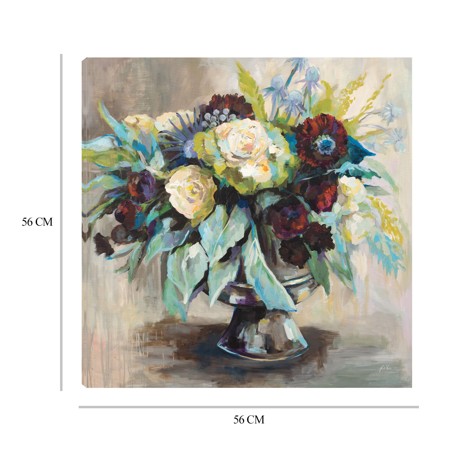 Foto 6 | Cuadro Decorativo Fine Art Tj Serenidad Jeanette Vertentes Arte Floral Impresión en Lienzo