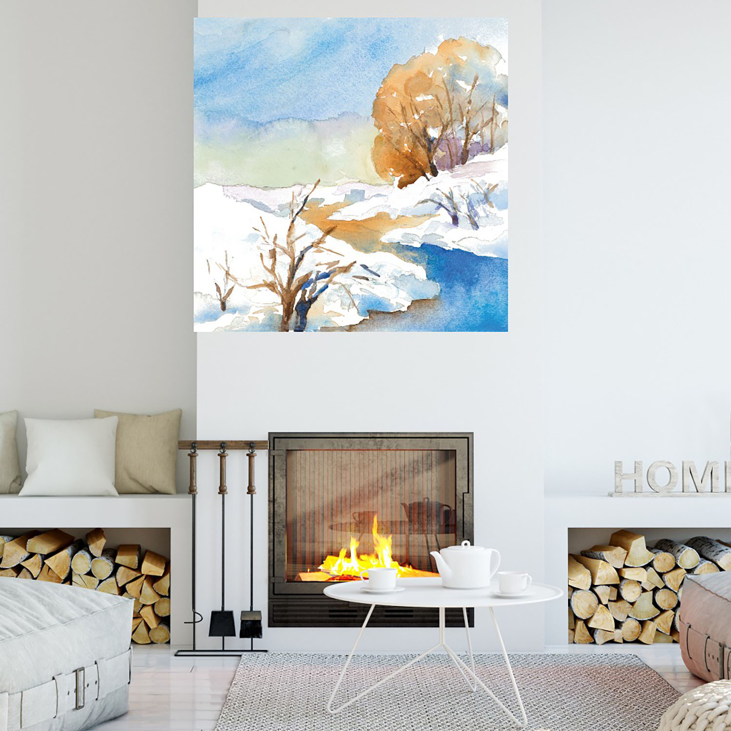 Foto 4 | Cuadro Decorativo - Serenidad Nevada Ii - Lanie Loreth  - Arte Paisaje - Impresión En Lienzo - Fine Art Tj