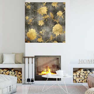 Foto 4 | Cuadro Decorativo - Silueta Dorada I - Erin Lange - Arte Floral - Impresión En Lienzo - Fine Art Tj