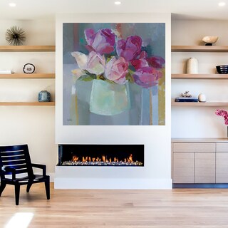 Foto 5 | Cuadro Decorativo - Rosas Para La Mesa - Sarah Simpson - Arte Floral - Impresión En Lienzo - Fine Art Tj