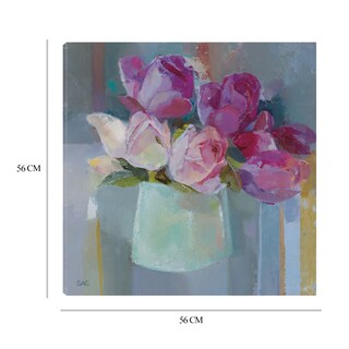 Foto 6 | Cuadro Decorativo - Rosas Para La Mesa - Sarah Simpson - Arte Floral - Impresión En Lienzo - Fine Art Tj