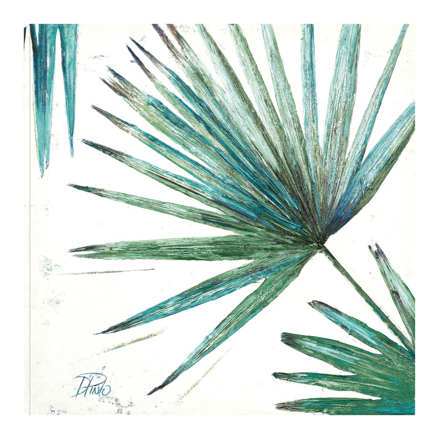 Foto 1 | Cuadro Decorativo Fine Art TJ 'Orgánico con Azules II' de Patricia Pinto 82 x 82 cm