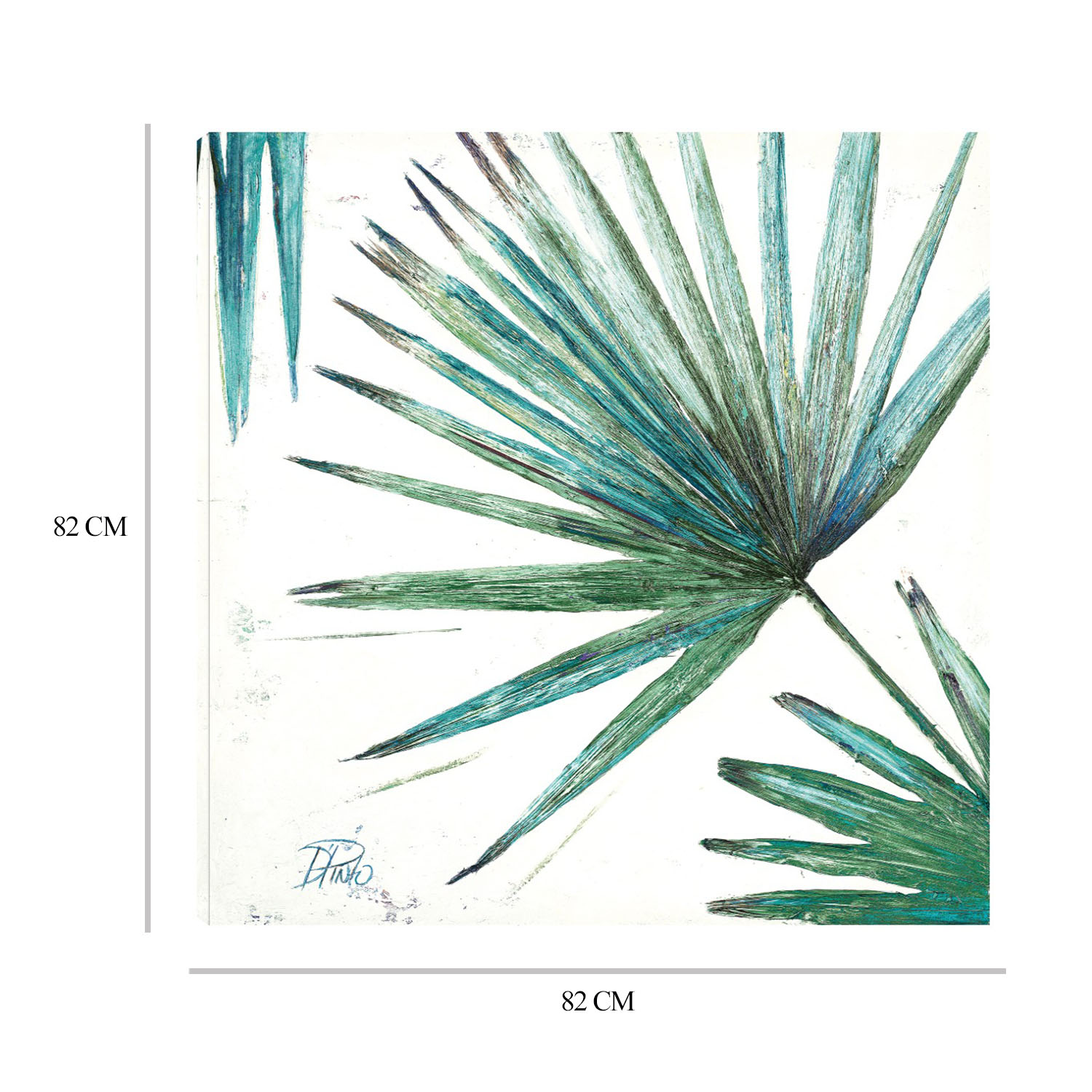 Foto 6 | Cuadro Decorativo Fine Art TJ 'Orgánico con Azules II' de Patricia Pinto 82 x 82 cm