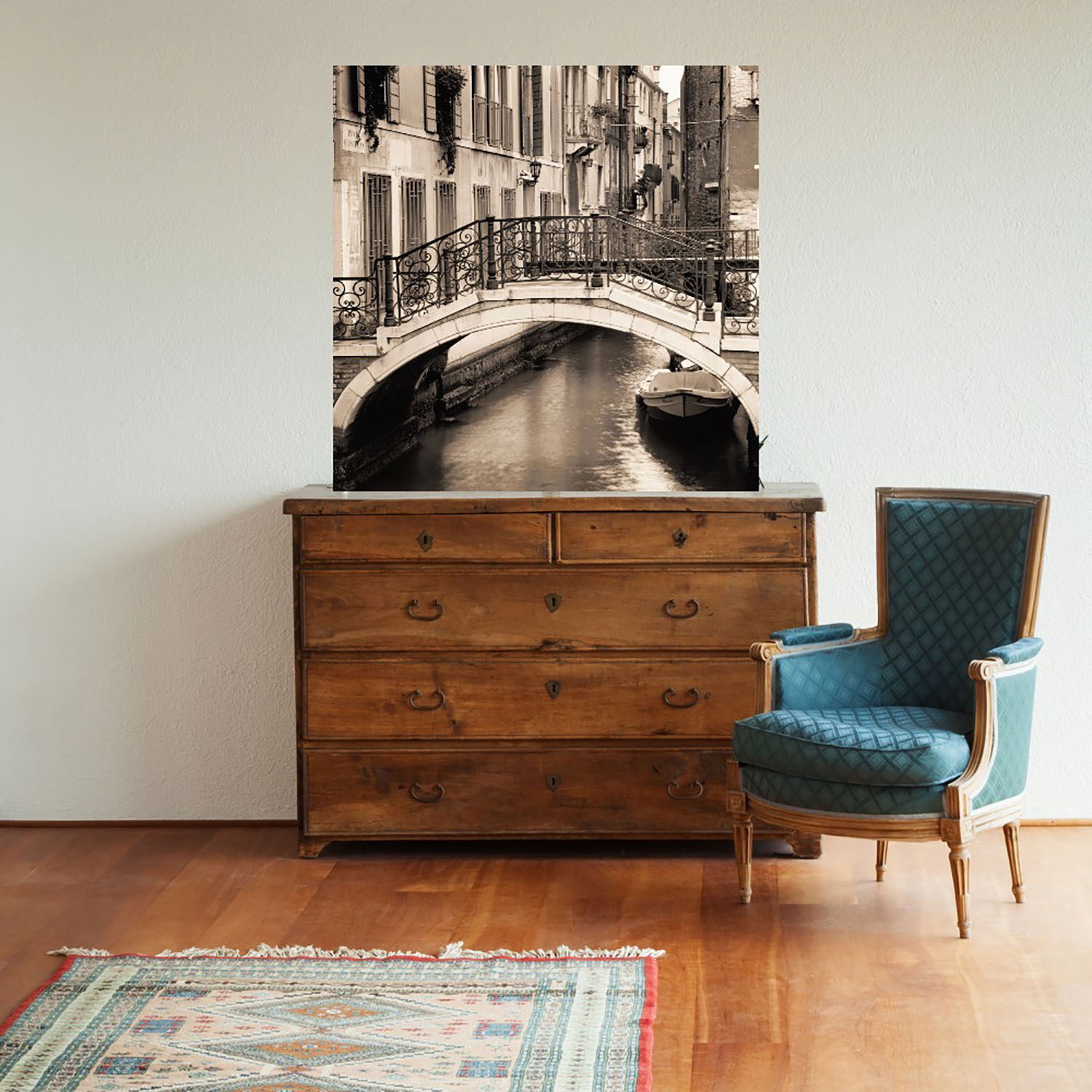 Foto 2 | Cuadro Decorativo - Puente De Venezia No. 1 - Alan Blaustein  - Arte Ciudades - Impresión En Lienzo - Fine Art Tj