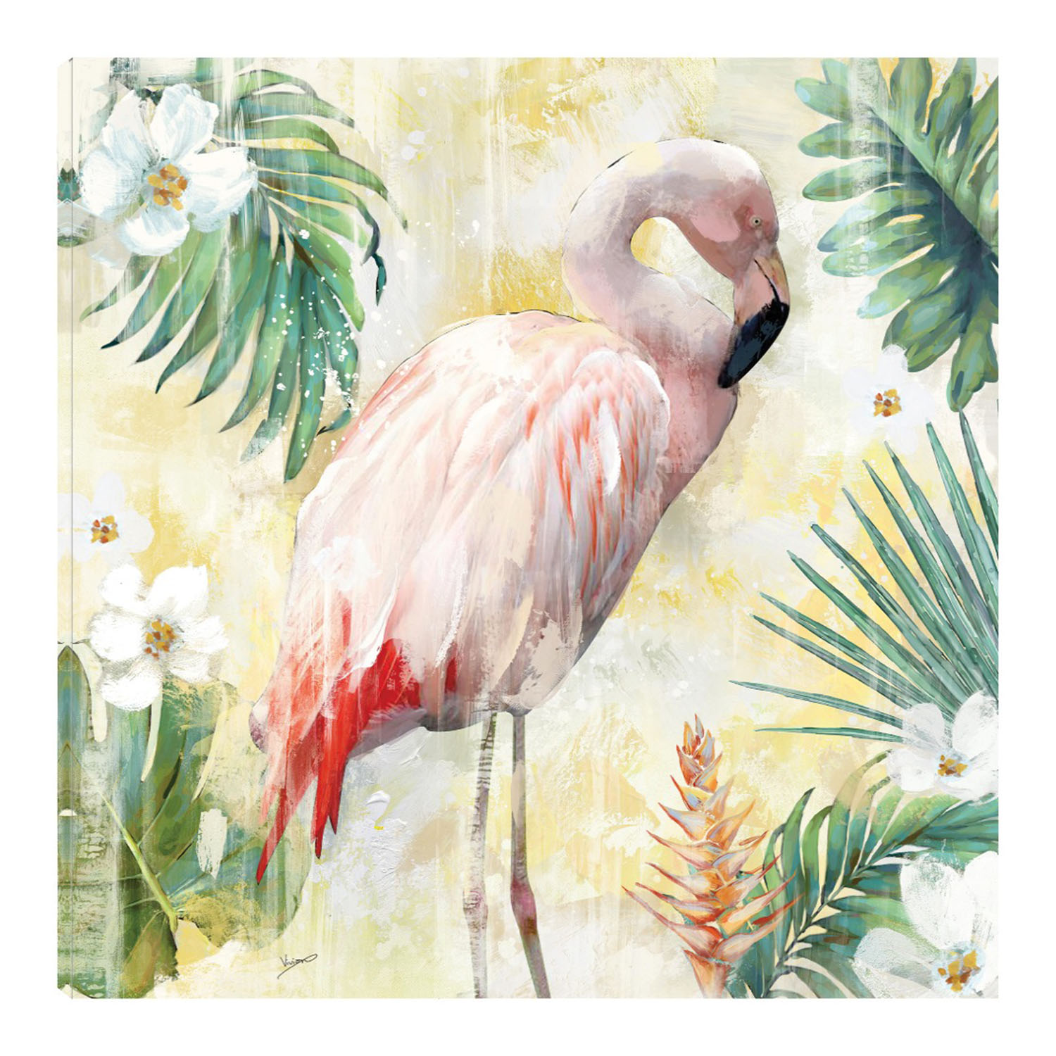 Cuadro Decorativo - Postura Tropical I - Heather Hayes  - Arte Animales - Impresión En Lienzo - Fine Art Tj