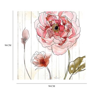 Foto 6 | Cuadro Decorativo Fine Art Tj Rojo en Acuarela II Heather Hayes Arte Floral Impresión en Lienzo