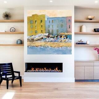 Foto 5 | Cuadro Decorativo - Puerto En Capri I - Barbara Maiser - Arte Costa - Impresión En Lienzo - Fine Art Tj