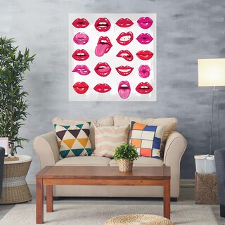 Foto 2 | Cuadro Decorativo - Servicio De Labios - Nikki Chu - Arte Abstracto - Impresión En Lienzo - Fine Art Tj