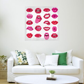 Foto 3 | Cuadro Decorativo - Servicio De Labios - Nikki Chu - Arte Abstracto - Impresión En Lienzo - Fine Art Tj