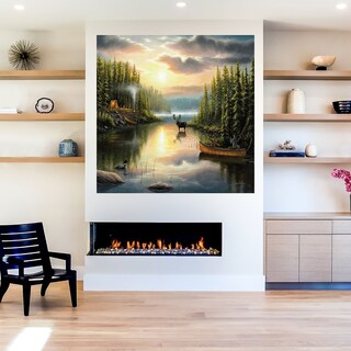 Foto 5 | Cuadro Decorativo - Prado Escénico - Julia Purinton - Arte Paisaje - Impresión En Lienzo - Fine Art Tj