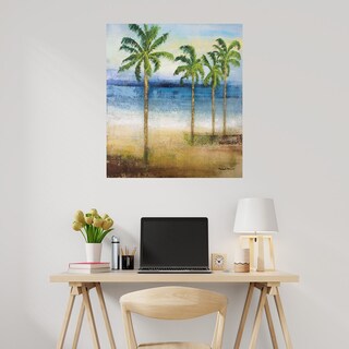 Foto 2 | Cuadro Decorativo - Palmeras En El Oceano Ii - Michael Marcon - Arte Costa - Impresión En Lienzo - Fine Art Tj
