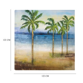 Foto 6 | Cuadro Decorativo - Palmeras En El Oceano Ii - Michael Marcon - Arte Costa - Impresión En Lienzo - Fine Art Tj