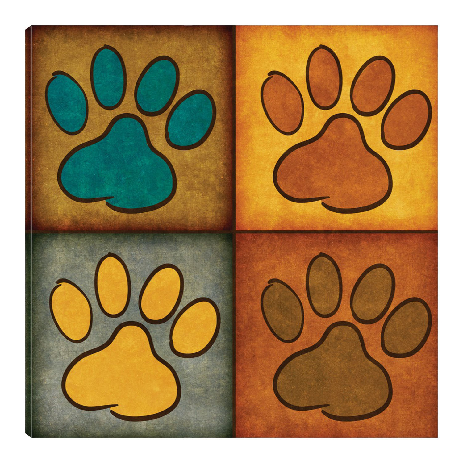 Cuadro Decorativo Fine Art TJ 'Patas y Golosinas I' de SD Graphics Studio 94 x 94 cm
