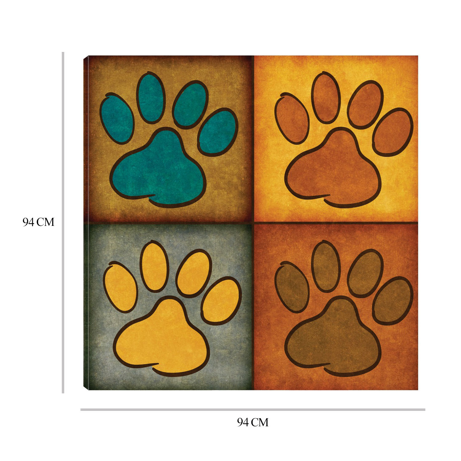 Foto 6 | Cuadro Decorativo Fine Art TJ 'Patas y Golosinas I' de SD Graphics Studio 94 x 94 cm