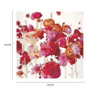 Foto 6 | Cuadro Decorativo - Sueño Floral Rojo I - Randy Hibberd - Arte Floral - Impresión En Lienzo - Fine Art Tj