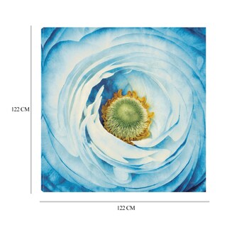 Foto 6 | Cuadro Decorativo - Peonia Blanco Con Azul - Aledanda Fine Art Tj - - Arte Floral - Impresión En Lienzo