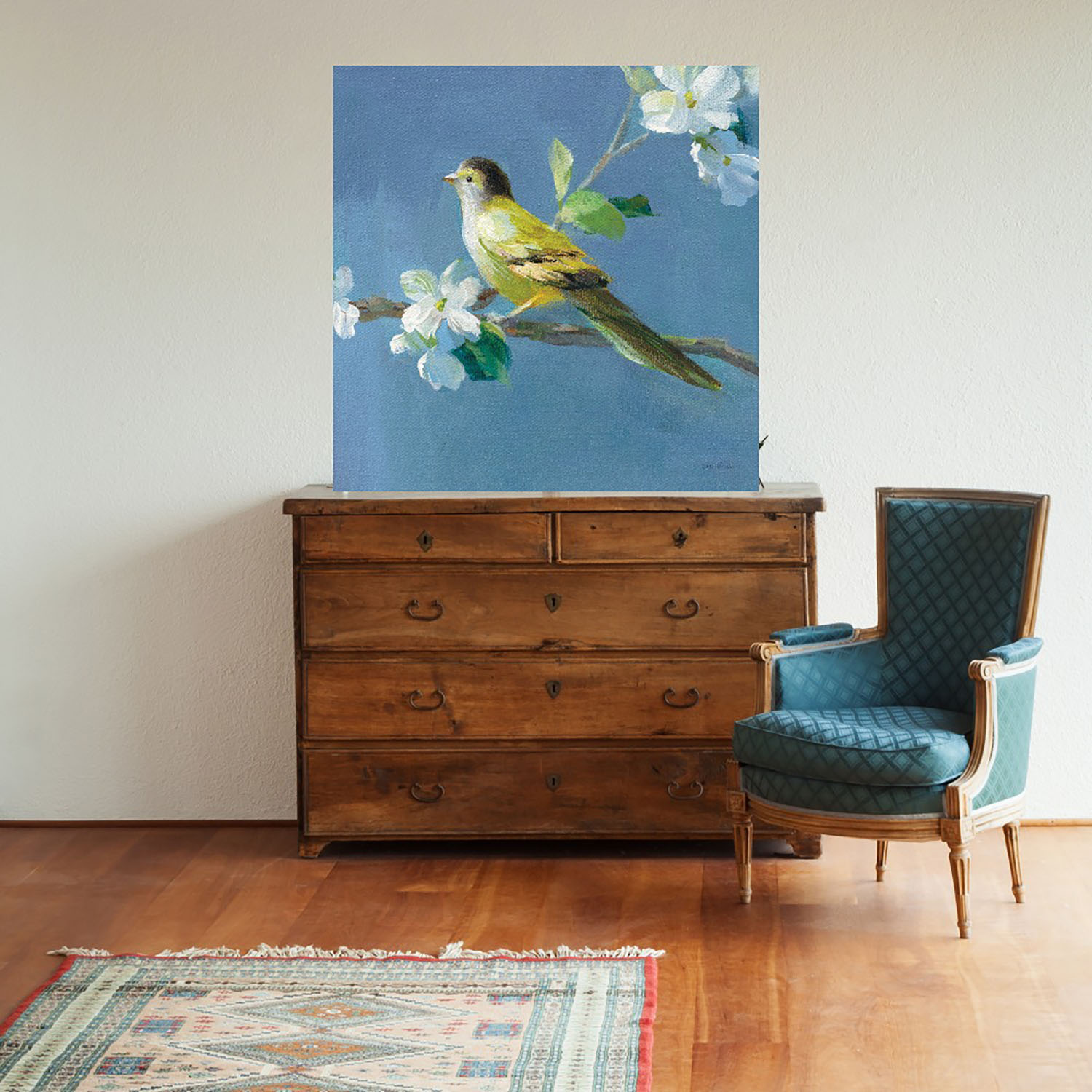 Foto 2 | Cuadro Decorativo - Primavera En El Vecindario V - Danhui Nai  - Arte Animales - Impresión En Lienzo - Fine Art Tj