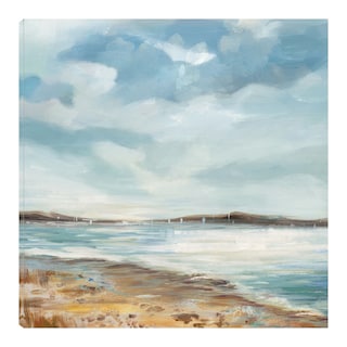 Foto 1 | Cuadro Decorativo - Playa Costera - Carson Lyons - Arte Paisaje - Impresión En Lienzo - Fine Art Tj