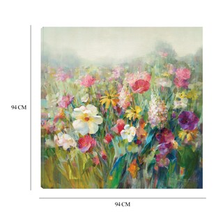 Foto 6 | Cuadro Decorativo Fine Art Tj Prados de Montaña Danhui Nai Arte Floral Impresión en Lienzo